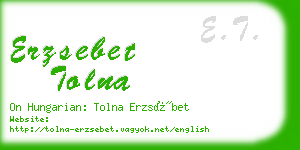 erzsebet tolna business card